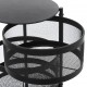 Verdulero metal negro redondo giratorio 31x72cm