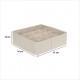 Organizador de cajones 16 compartimentos 31x31cm