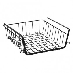 Cesta de almacenaje colgante 31,5cm negra