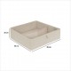 Organizador de cajones 2 compartimentos 36x36cm