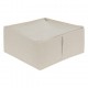 Organizador mantas/ropa de tela beige 45x45x20cm