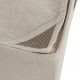 Organizador mantas/ropa de tela beige 45x45x20cm