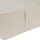 Organizador mantas/ropa de tela beige 45x45x20cm