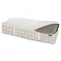 Organizador mantas/ropa de plástico beige 95x45x18cm Elle