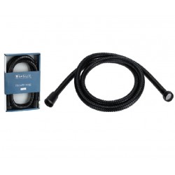 Flexo de ducha metal negro 1,5m