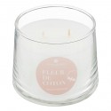 Vela perfumada en vaso flor de algodon