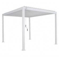 Pérgola bioclimática 3x3m blanca
