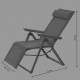 Sillón multiposiciones aluminio antracita