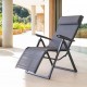 Sillón multiposiciones aluminio antracita