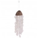 Carrillón de viento nácar/coco 45cm