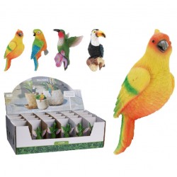 Loro decorativo para maceta