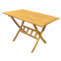 Mesa de madera Luton 120x70cm plegable