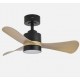 Ventilador de techo DC Ø91cm negro/haya Zepelin