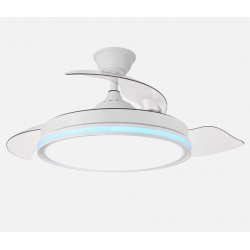 Ventilador de techo DC retráctil Ø107cm blanco Cacique