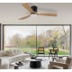 Ventilador de techo DC Ø132cm negro - madera Energy
