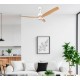 Ventilador de techo DC Ø132cm blanco-madera Crazy