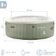 Spa hinchable Purespa 6 personas verde oliva