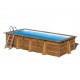Piscina madera rectangular Papaya 520x320x133cm