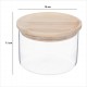 Tarro cristal con tapa de bambú 330ml 10x10x7cm