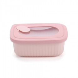 Recipiente Sabora 380ml rosa 14x10x5cm