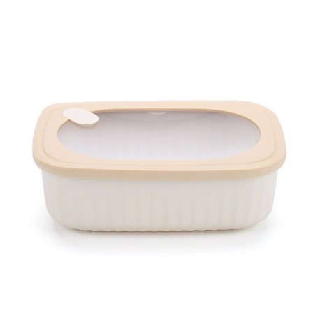 Recipiente Sabora 1600ml beige 23x16x8cm