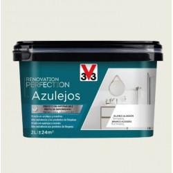 Pintura de renovación azulejos blanco lino 2L