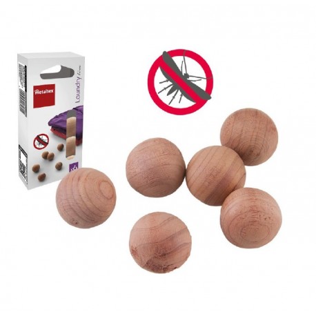 Antipoliilas para ropa armario bolas de cedro 6uds
