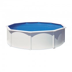 Piscina de acero blanco redonda Bora Bora Gre altura 120