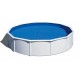 Piscina de acero blanco redonda Fidji Gre altura 120