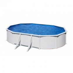 Piscina de acero blanco ovalada Bora Bora Gre altura 120