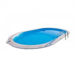 Piscina enterrada de acero ovalada Sumatra Gre altura 120