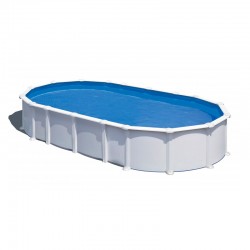 Piscina de acero blanco ovalada Haití Gre altura 132