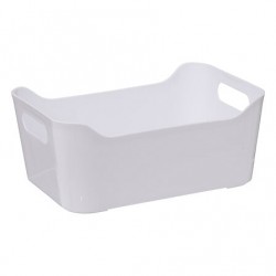 Caja de organización de plástico basic blanco