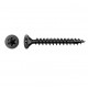 Tornillo universal cabeza plana negro