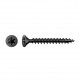 Tornillo universal cabeza plana negro