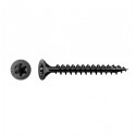 Tornillo universal cabeza plana negro