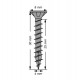 Tornillo universal cabeza plana negro