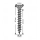 Tornillo universal cabeza plana negro