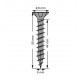 Tornillo universal cabeza plana negro
