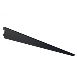 Cartela doble para cremallera aluminio negra