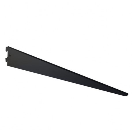 Cartela doble para cremallera aluminio negra