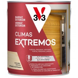 Barniz incoloro satinado para climas extremos V33