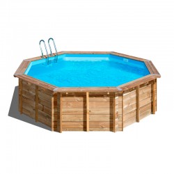 Piscina madera redonda Violette Sunbay Gre 500x127cm