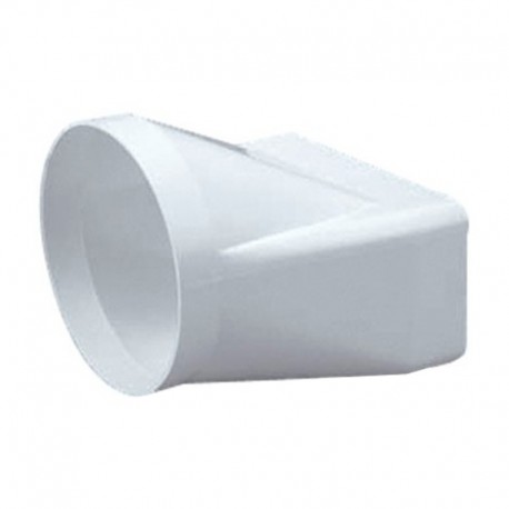Empalme mixto recto de PVC 100-110x55mm