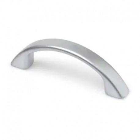 Tirador asa de zamak cromo mate 64mm