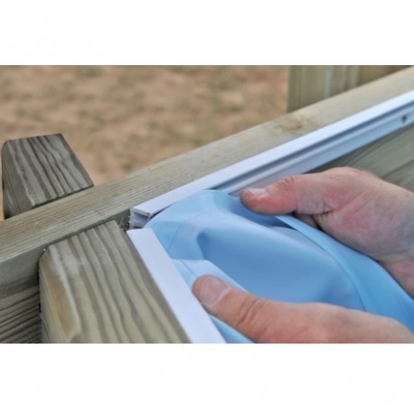 Liner para piscina Gre ovalado 75/100mm 608x408x130cm