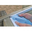 Liner para piscina Gre ovalado 75/100mm 608x408x130cm