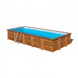 Piscina madera rectangular Braga Sunbay Gre 815x420x146cm