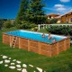 Piscina madera rectangular Braga Sunbay Gre 815x420x146cm