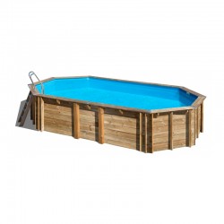 Piscina madera ovalada Orange Sunbay Gre 755x456x146cm